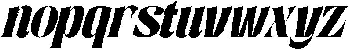 Quelia Vintage Italic otf (400) Font LOWERCASE