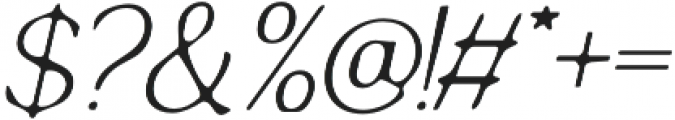 Quelity Light Italic otf (300) Font OTHER CHARS