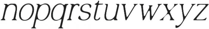 Quelity Light Italic otf (300) Font LOWERCASE