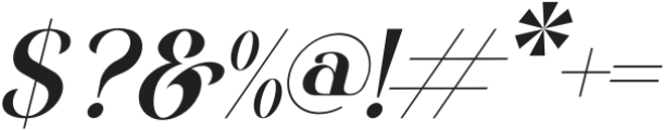 Quella Italic otf (400) Font OTHER CHARS