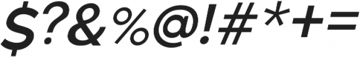 Quenbach Semi Bold Italic otf (600) Font OTHER CHARS