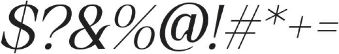 Quency-Italic otf (400) Font OTHER CHARS