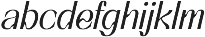 Quency-Italic otf (400) Font LOWERCASE