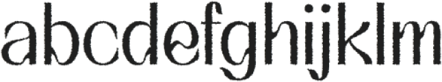 Quency Rough otf (400) Font LOWERCASE