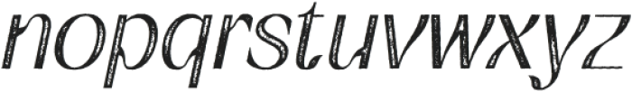 Quency Stamp Italic otf (400) Font LOWERCASE