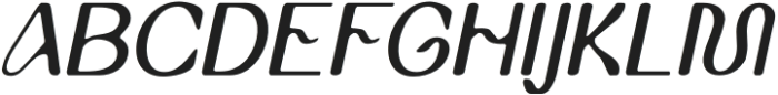 QuencyBlur-Italic otf (400) Font UPPERCASE