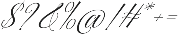 Quens Letter Italic Italic otf (400) Font OTHER CHARS