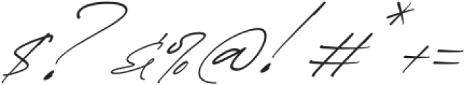 Quenttine Signature Italic otf (400) Font OTHER CHARS