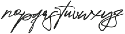Quenttine Signature Regular otf (400) Font LOWERCASE