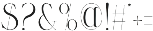 Queny Regular otf (400) Font OTHER CHARS