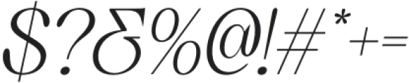 Quenza Italic otf (400) Font OTHER CHARS