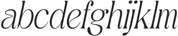 Quenza Italic otf (400) Font LOWERCASE