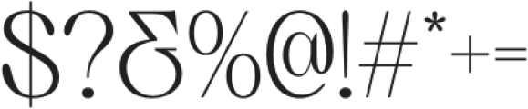 Quenza Regular otf (400) Font OTHER CHARS