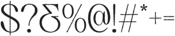Quenza Rough Regular otf (400) Font OTHER CHARS