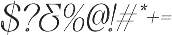 Quenza Stamp Italic otf (400) Font OTHER CHARS