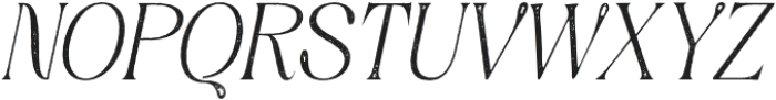 Quenza Stamp Italic otf (400) Font UPPERCASE