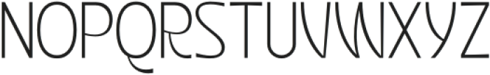 Querish Thin otf (100) Font UPPERCASE