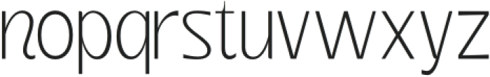 Querish Thin otf (100) Font LOWERCASE