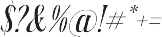 Questing Silver Italic otf (400) Font OTHER CHARS