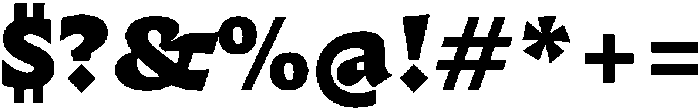 Questline Black otf (900) Font OTHER CHARS