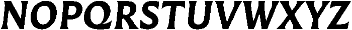 Questline Bold It otf (700) Font UPPERCASE