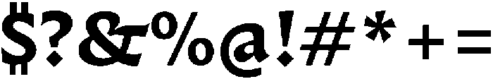 Questline Bold otf (700) Font OTHER CHARS