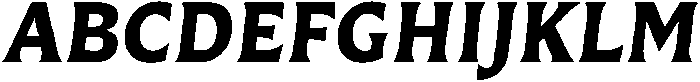 Questline ExtraBold It otf (700) Font UPPERCASE