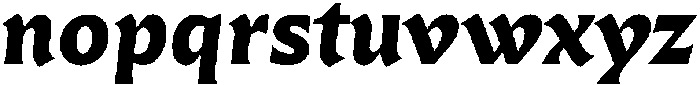 Questline ExtraBold It otf (700) Font LOWERCASE