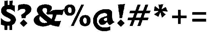 Questline ExtraBold otf (700) Font OTHER CHARS