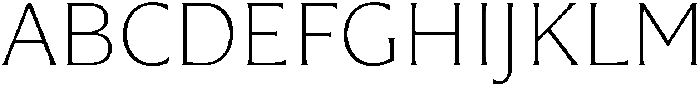Questline ExtraLight otf (200) Font UPPERCASE