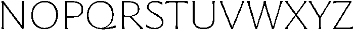 Questline ExtraLight otf (200) Font UPPERCASE