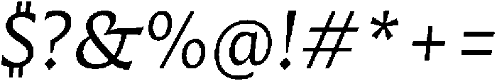 Questline Italic otf (400) Font OTHER CHARS