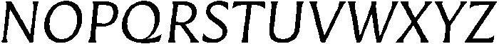 Questline Italic otf (400) Font UPPERCASE