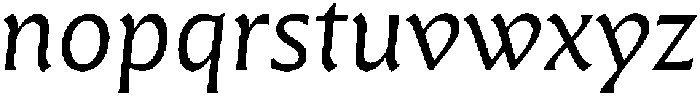 Questline Italic otf (400) Font LOWERCASE