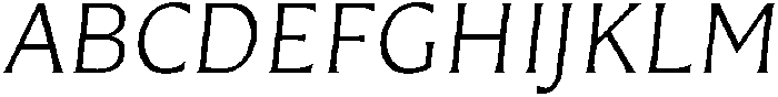 Questline Light It otf (300) Font UPPERCASE