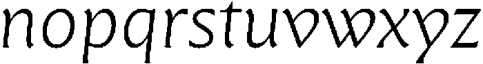 Questline Light It otf (300) Font LOWERCASE