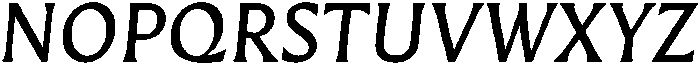 Questline Medium It otf (500) Font UPPERCASE