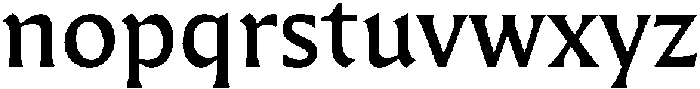Questline Medium otf (500) Font LOWERCASE