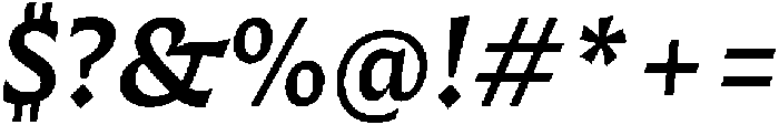 Questline SemiBold It otf (600) Font OTHER CHARS