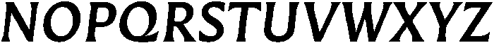 Questline SemiBold It otf (600) Font UPPERCASE