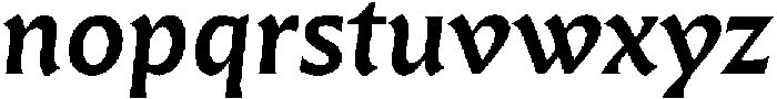 Questline SemiBold It otf (600) Font LOWERCASE