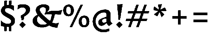 Questline SemiBold otf (600) Font OTHER CHARS