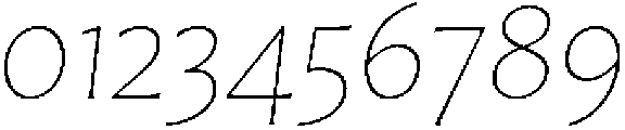 Questline Thin It otf (100) Font OTHER CHARS