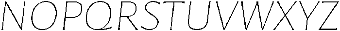 Questline Thin It otf (100) Font UPPERCASE