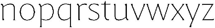 Questline Thin otf (100) Font LOWERCASE