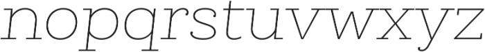 Queulat Alt Thin Italic otf (100) Font LOWERCASE