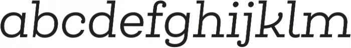 Queulat Regular Italic otf (400) Font LOWERCASE