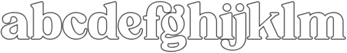 Qufego Outline otf (400) Font LOWERCASE