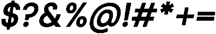 Qugan Medium Italic otf (500) Font OTHER CHARS