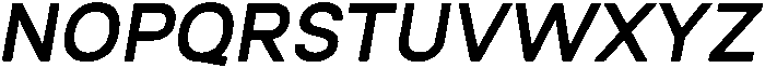Qugan Medium Italic otf (500) Font UPPERCASE